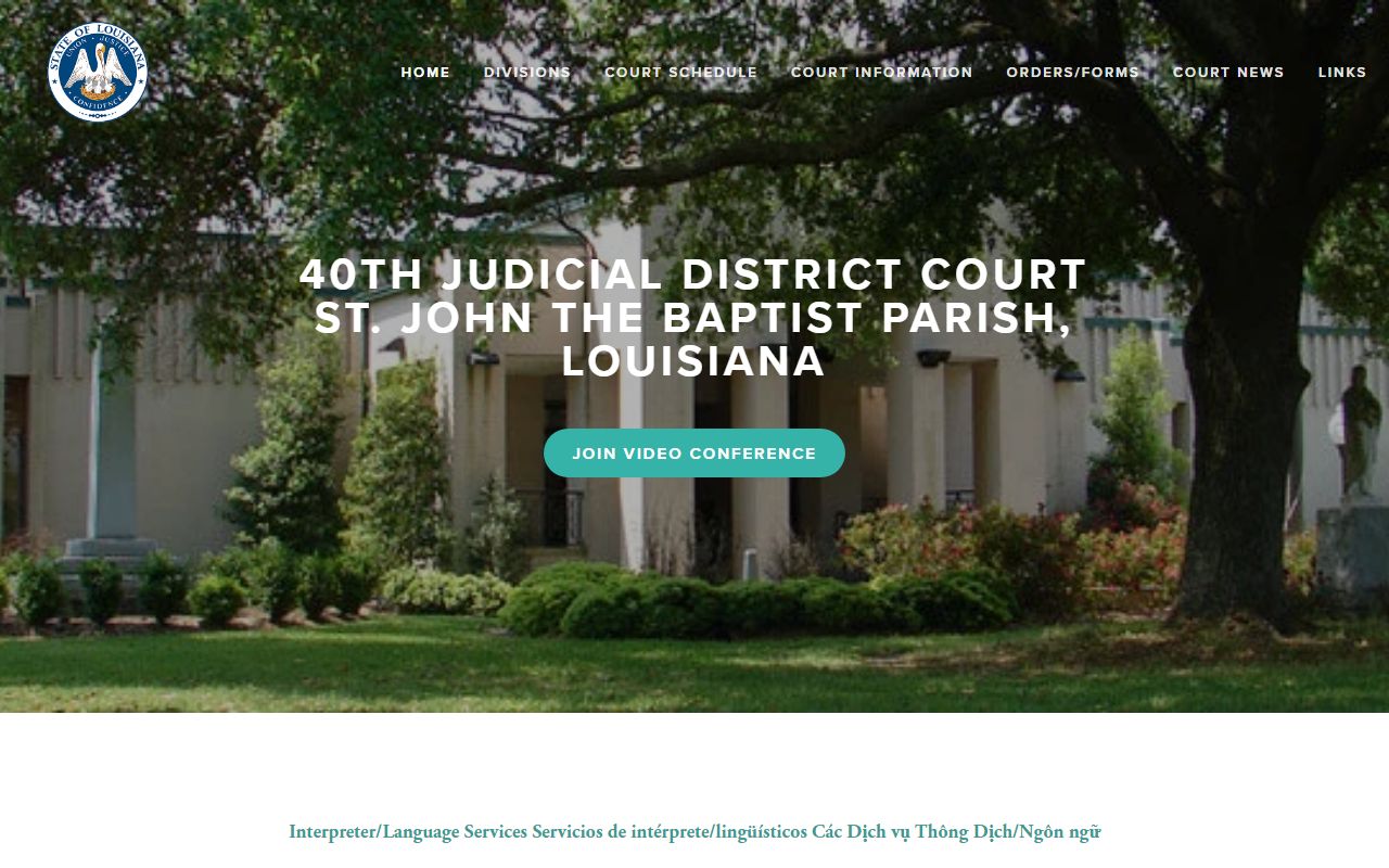40th Judicial District Court website