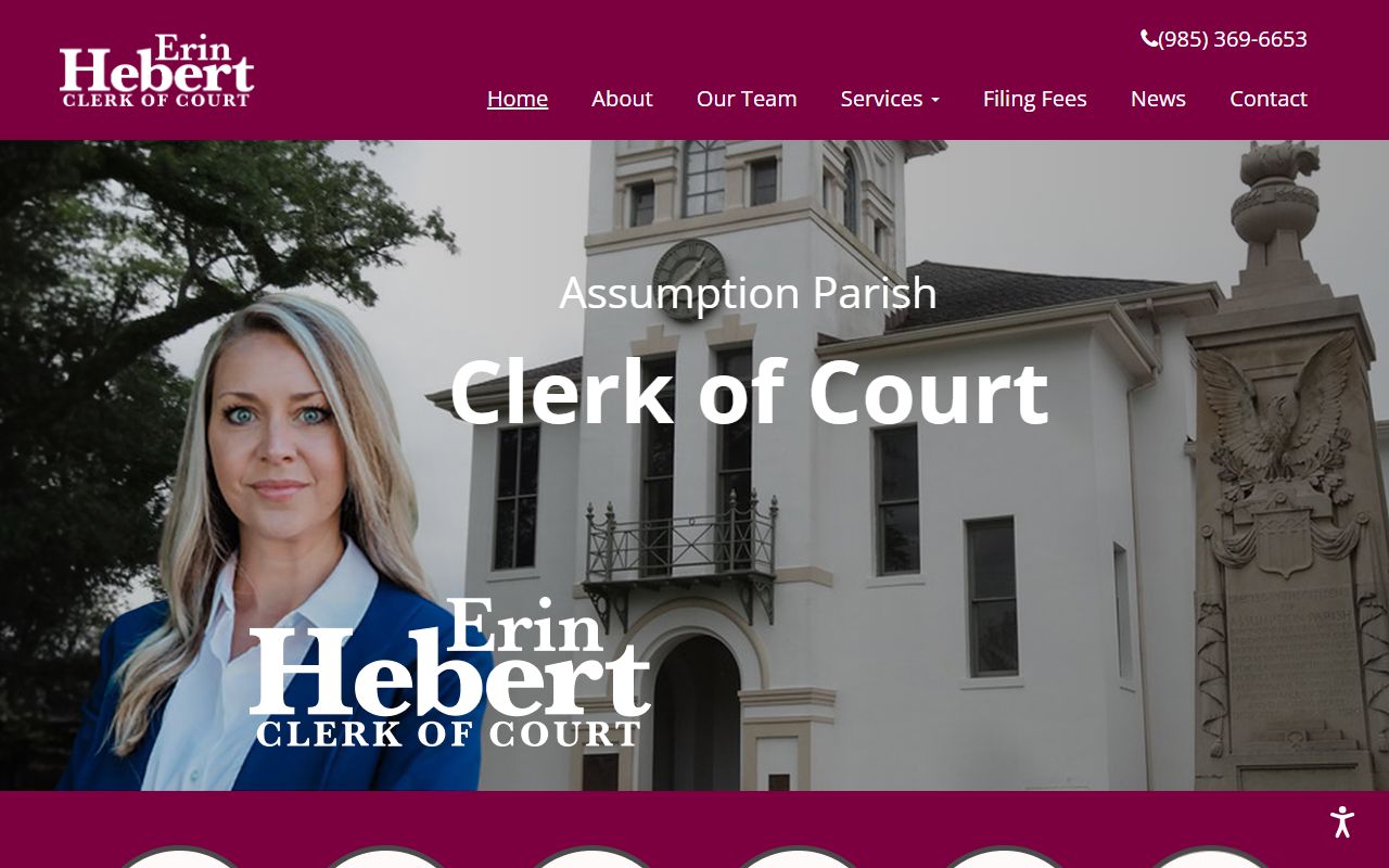 assumption parish traffic ticket records clerk homepage